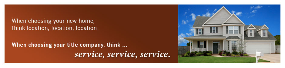 When choosing your new home, think location, location, location. When choosing your title company, think... service, service, service - Morgan County Abstract Company, Cass County Abstract Company and Scott County Land Title Company - Three locations to serve you <image>